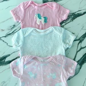 Rene Rofe Baby Girl Unicorn Bodysuit Set